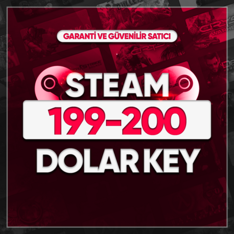 199$ - 200$ Arası Steam Random Key (+1000₺)